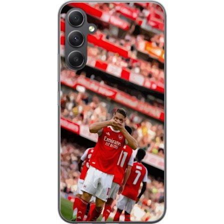 Kompatibel Mobilcover til Samsung Galaxy A25 Arsenal fodbold – Martin Ødegaard målfejring i rød trøje