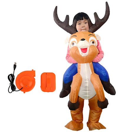 Festival Fest Tøj Oppustelig Elg Kostume Tegneserie Kostume Uden Batteri (FMY)