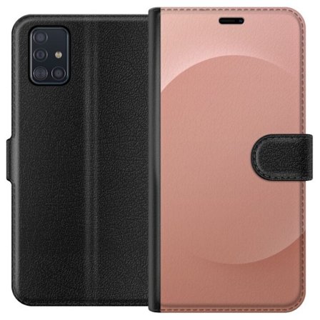 Yhteensopiva Lompakkokotelo Samsung Galaxy A51 Ruusu Piste