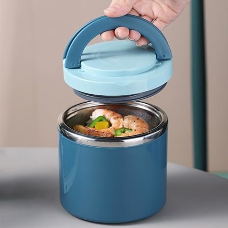 Matlåda 1000ML Termos Isolerad Rostfri Stål Matlåda för Vuxna Barn Bento Matbehållare Arbetsmatlåda