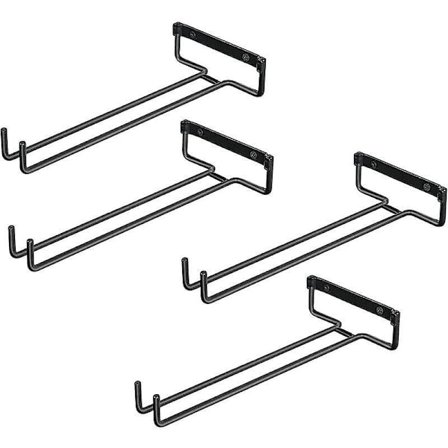 Glashängare - Väggmonterad hållare för 4 vinglas