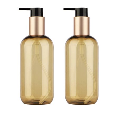 2 st 300ml 500ml Tomma Pumpflaskor Lotionflaskor Återfyllningsbara Behållare för Schampo och Balsam