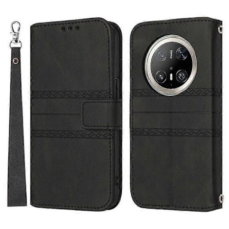 Plånboksfodral i läderimitation med tryck för Huawei Mate 70 Pro/Mate 70 Pro Plus(+) Mobilskal