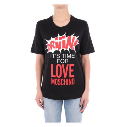 Love Moschino T-shirt W4F15-2E-M3876 Sort, Dame