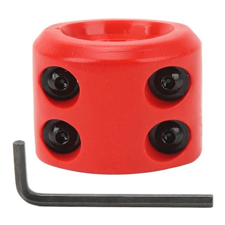 Spilwirekrogstop Gummi Reb Line Krogbuffer med sekskantnøgle til ATV UTV SUV ORV Lastbiler Rød (FMY)