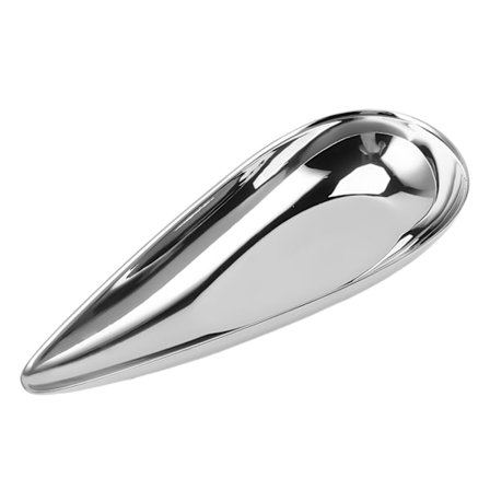 Fruktskål i rustfritt stål Mini krydderfat Små nøtter Snackhåndkletallerken for hjemmerestaurant M