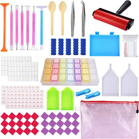 Diamantmålning Tillbehörssats, 91-dels Gör-det-själv, 5D-