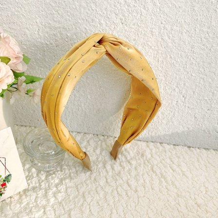 Kvinder Pandebånd Rhinestone Hårbånd GUL