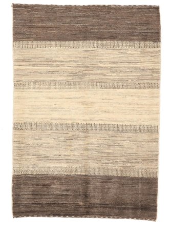 Hand Knotted Gabbeh Fine Rug 108X155 Oriental Wool Orange/Brown Small