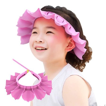 Cap i silikon för barn (rosa) 0-6 år gammal