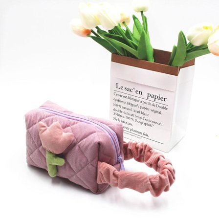 Liten Taro lila manchester kosmetikaväska för flickor - Bärbar och härlig förvaringsväska för toalettartiklar (stor kapacitet)