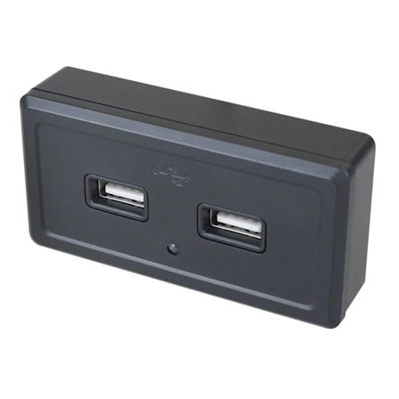 Dobbel USB 12V Panel Billaderuttak 3.1A 12V/24V USB Laderuttak Panel Strømadapter for Bobiler, Campingvogner, Båter