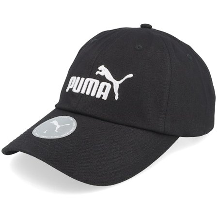 Puma - Schwarz unconstructed Cap - Essential No.1 Logo Bb Cap Black Dad Cap / Unconstructed @ Hatstore