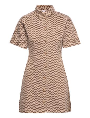 Encharlock Dress Aop 6865 Brown Envii