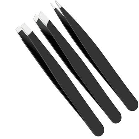 Pincett för ögonbryn, ögonfransar, inåtväxta hårstrån, stickor, ansiktshår, Ti