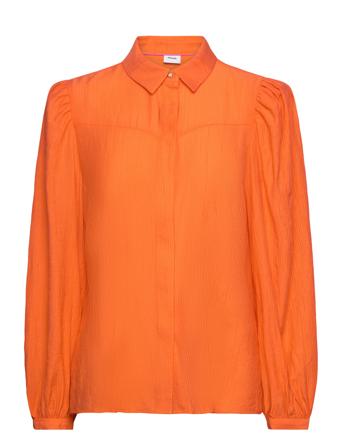 Nuregitse Shirt Bluse Langermet Oransje Nümph*Betinget Tilbud