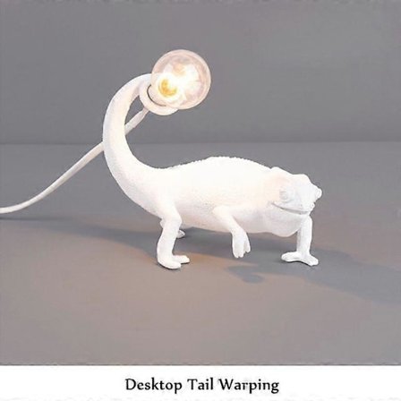 Lampa LED i form av ödla/kameleont, modern design, dekorativ inredningsbelysning, idealisk för sovrum eller vardagsrum - Bordslampa stil A