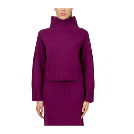 Liviana Conti, Turtlenecks Paars, Dames, Maat:M