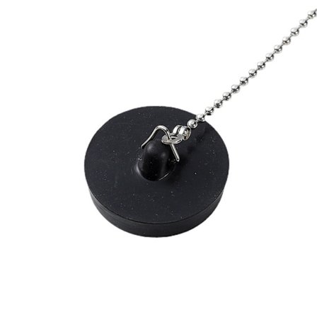 Universell badkarspropp [2 stycken], diskbänksplugg med 50 cm kulkedja