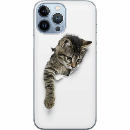 Apple Iphone 14 Pro Max Genomskinligt Skal Katt