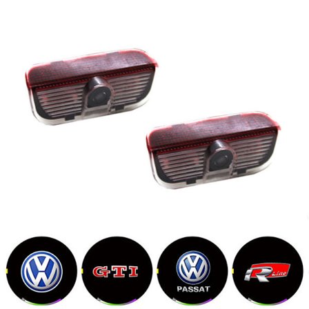 2 kpl Tervetuloa-lamppu sopii Volkswagen Passat Sagitar CC:hen