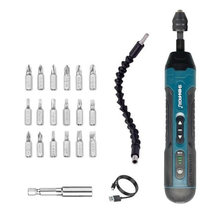 Trådløs Elektrisk Skruetrækker Genopladelig 1300mah Batteri Bor Mini Moment Justering El Værktøj