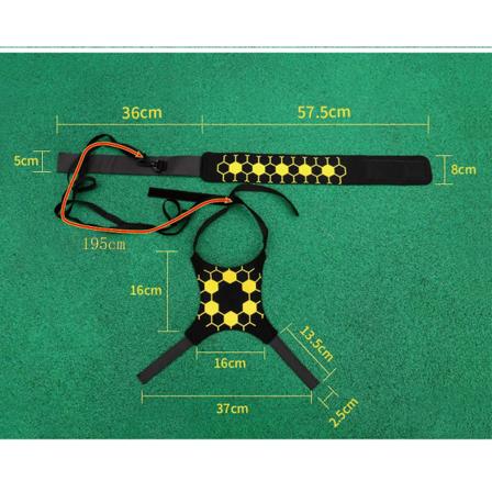Jalkapallon potkuharjoittelulaite, jalkapallon sooloharjoitteluvälineet, säädettävä jalkapallon harjoitusvyö