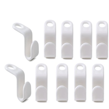 24 stycken stapelbara klädhängare anslutningskrokar multifunktionella stapelbara klädkrokar hushållsgarderob förvaring hängande klädhängare