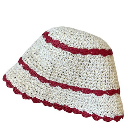 Lättvikts Virkad Bucket Hat Mjuk Fiskarehatt För Kvinnor Utomhus Shopping