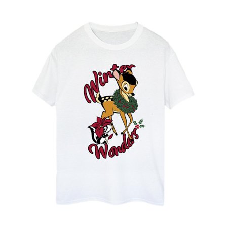 Bambi Dam/Dam Vinterunder Bomulls Boyfriend T-shirt M W