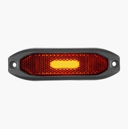 Sidomarkering med orange positionsljus och reflex 127 x 38 mm