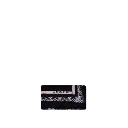 Alberta Ferretti, Silky Scarves Zwart, Dames, Maat:ONE Size