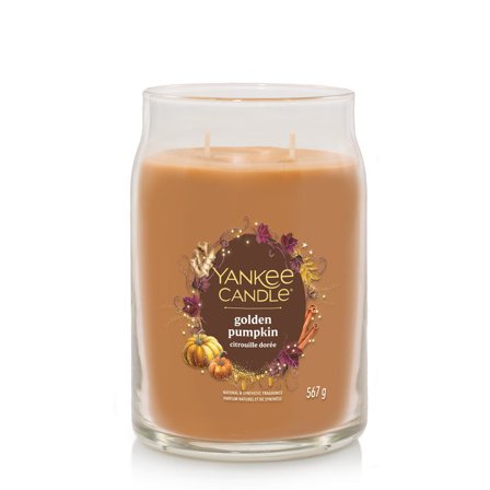 Yankee Candle Signature Jar Candles Golden Pumpkin 567g - Candela Profumata