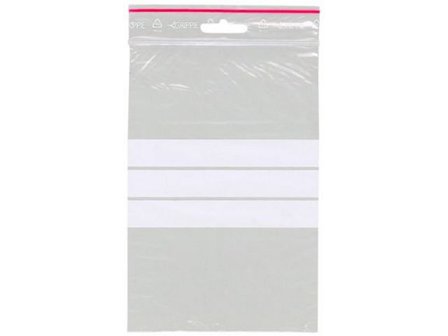 GRIPPIE Blixtlåspåse med skrivfält 120x180mm 1000/fp - Lyreco - Emballage och lagerutrustning - Blixtlåspåsar - Med skrivfält