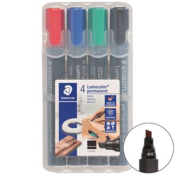 Merkepenn Perm. 2-5mm 4Farger