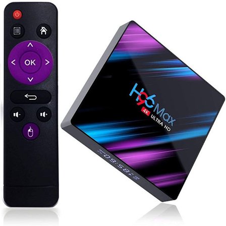 H96 Max Smart Android 9.0 TV-boks Quad Core 4K H.265 4GB + 32GB WiFi Media Player