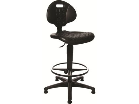 TOPSTAR Tec-20 arbetsstol, polyuretan, 840 x 340 x 430 mm, svart - Lyreco - Kontorsmöbler och inredning - Stolar och sittmöbler - Kontorsstolar