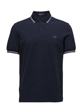 Twin Tipped Fp Shirt Polos Short-sleeved Blå Fred Perry