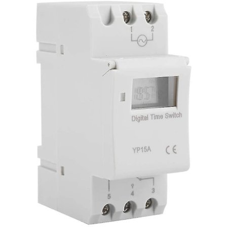 15a DIN Skinneprogrammerbar Switch med Digital LCD Programmerbar Timer Relæ (AC220V)