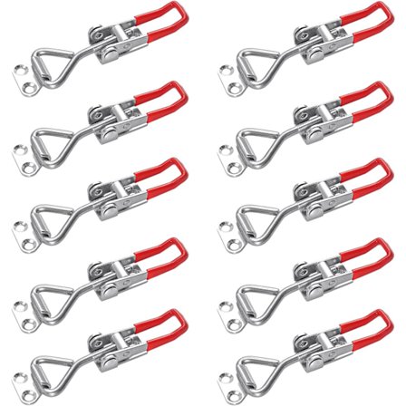 10-paknings lås, skuff, spaklås, holdekraft, dørlås, hjørnefeste, liten vippesperreknapp for skuffer, skap, dør, koffert