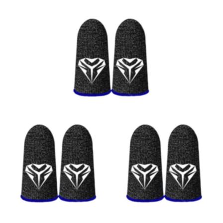 1/2/3/5 Telefon Mobilspel Finger Sleeve För Tummen Handskar Blue 45x25mm 3Set