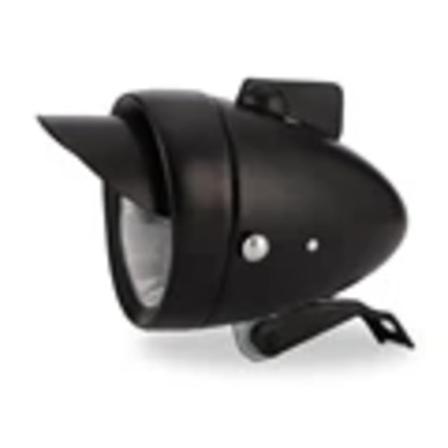 Polkupyörän valo Retro etu sumuvalo Kestävä LED Metalli Chrome Pyörän etulamppu Vintage Yöajo Pyöräilytarvikkeet Black Lamp