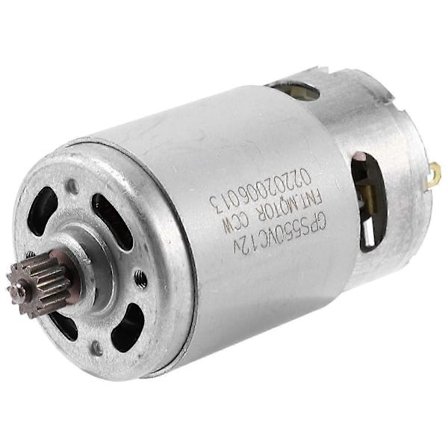RS550 12V DC Motor DIY Kit med to-trinns 12-tann girkasse kompatibel med elektrisk drill skrutrekker