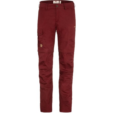 Fjällräven Women's Karla Pro Zip-off Trousers 34 in Bordeaux Red | Size: 6, G-1000