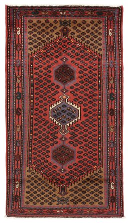 Hand Knotted Persian Hamadan Rug 84X150