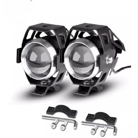 2 kpl pitkän kantaman LED-valot moottoripyörälle / mönkijälle / kaukovalo / ajovalo /