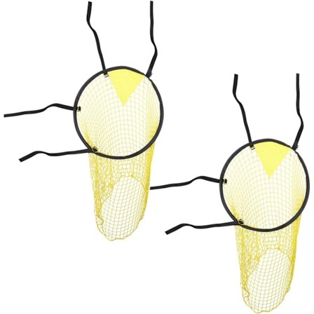 2 stk. fotballmål med bæreveske, fotballtreningsnett, hjørnefotballmål for ball, fotballskyting, nøyaktighetstrening, utstyr, lett å