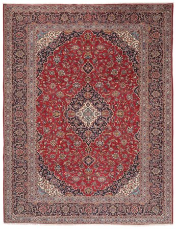 Oriental Keshan Rug 300X390 Dark Red/Brown Large Wool, Persia