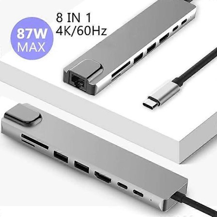 4K 60Hz USB C Laptop Docking Station RJ45 PD HDMI-kompatibel for MacBook Samsung Galaxy S9 S8 S8+ Type C Dock Type c HUB