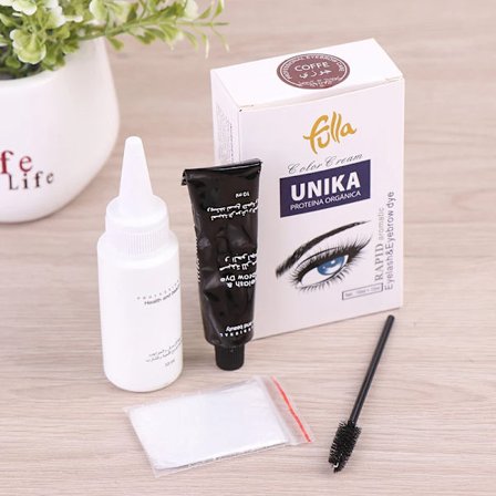 Professionel Øjenvippe Henna Øjenvippeforlængelse Øjenbrynsfarve Tint Gel Øjenvipper, Brun, Sort Farve Tint Creme Sæt, 15 Minutter Hurtig Farve Nem 